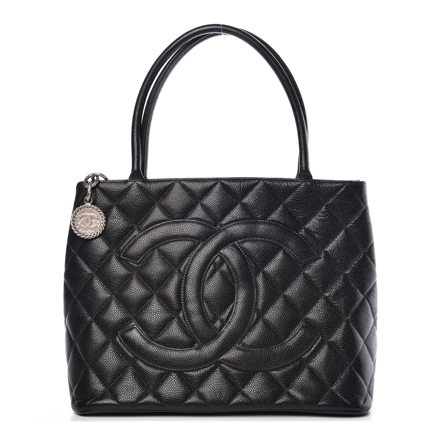 Chanel Caviar Quilted Medallion Tote Black 1 of 10