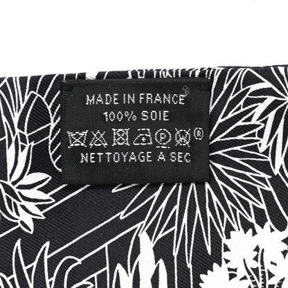 Hermes Silk Animapolis Twilly Black White 3 of 3