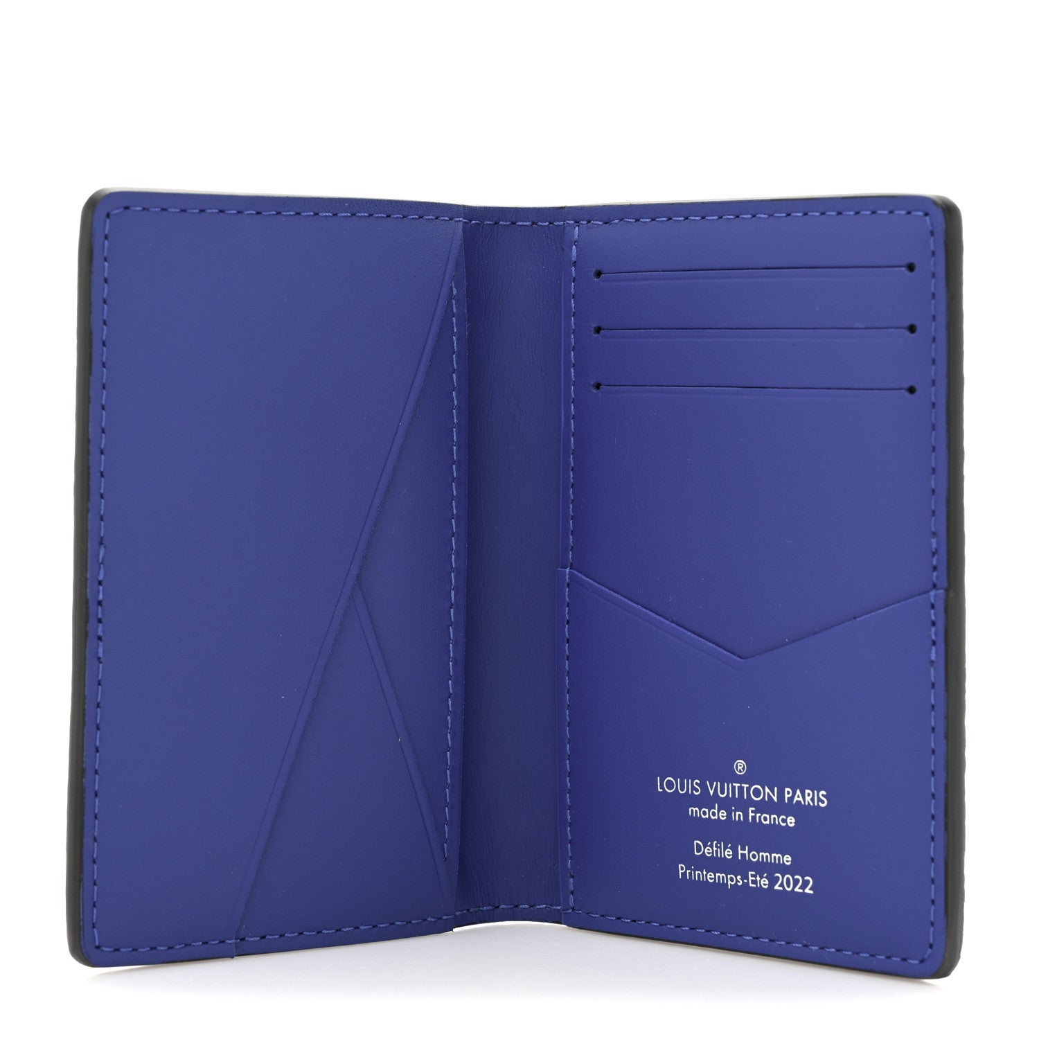 Louis Vuitton Taurillon Illusion Pocket Organizer Bleu Rose 5 of 9