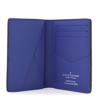 Louis Vuitton Taurillon Illusion Pocket Organizer Bleu Rose 5 of 9