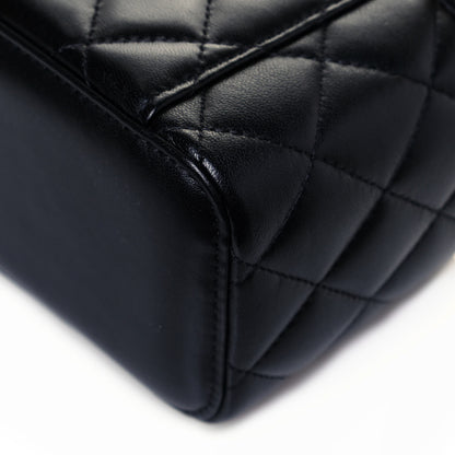 Chanel Lambskin Quilted Pearl Crush Small Vanity Case With Chain Black 13 of 13