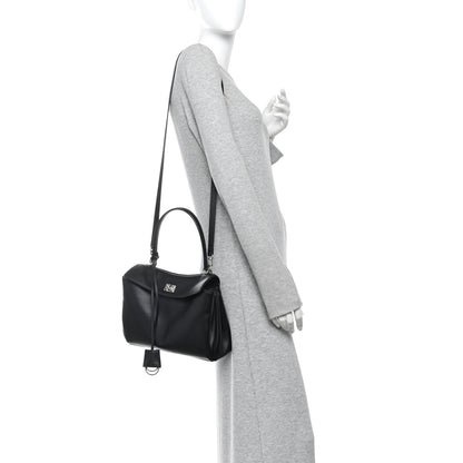 Balenciaga Natural Smooth Calfskin Small Rodeo Top Handle Handbag Black 2 of 9