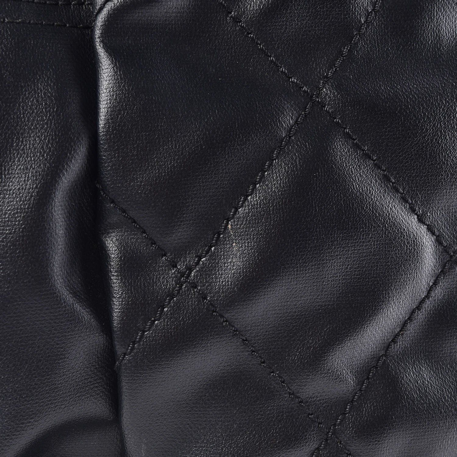 Chanel Coated Canvas Quilted Large Paris Biarritz Tote Black 15 of 22