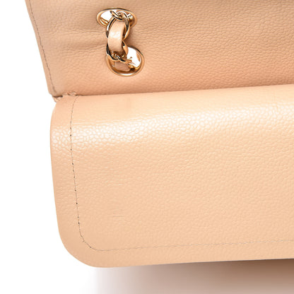 Chanel Caviar Quilted Medium Double Flap Beige Clair 11 of 12