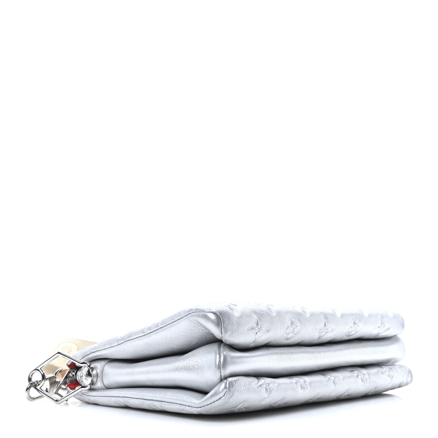 Louis Vuitton Metallic Lambskin Embossed Monogram Coussin PM Silver 4 of 10