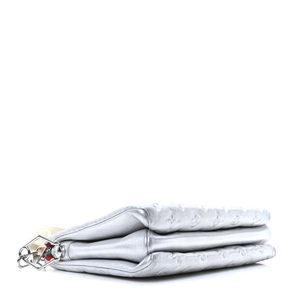 Louis Vuitton Metallic Lambskin Embossed Monogram Coussin PM Silver 4 of 10