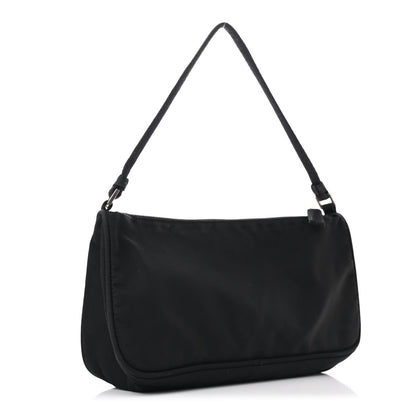 Prada Tessuto Nylon Pochette Bag Black 3 of 11