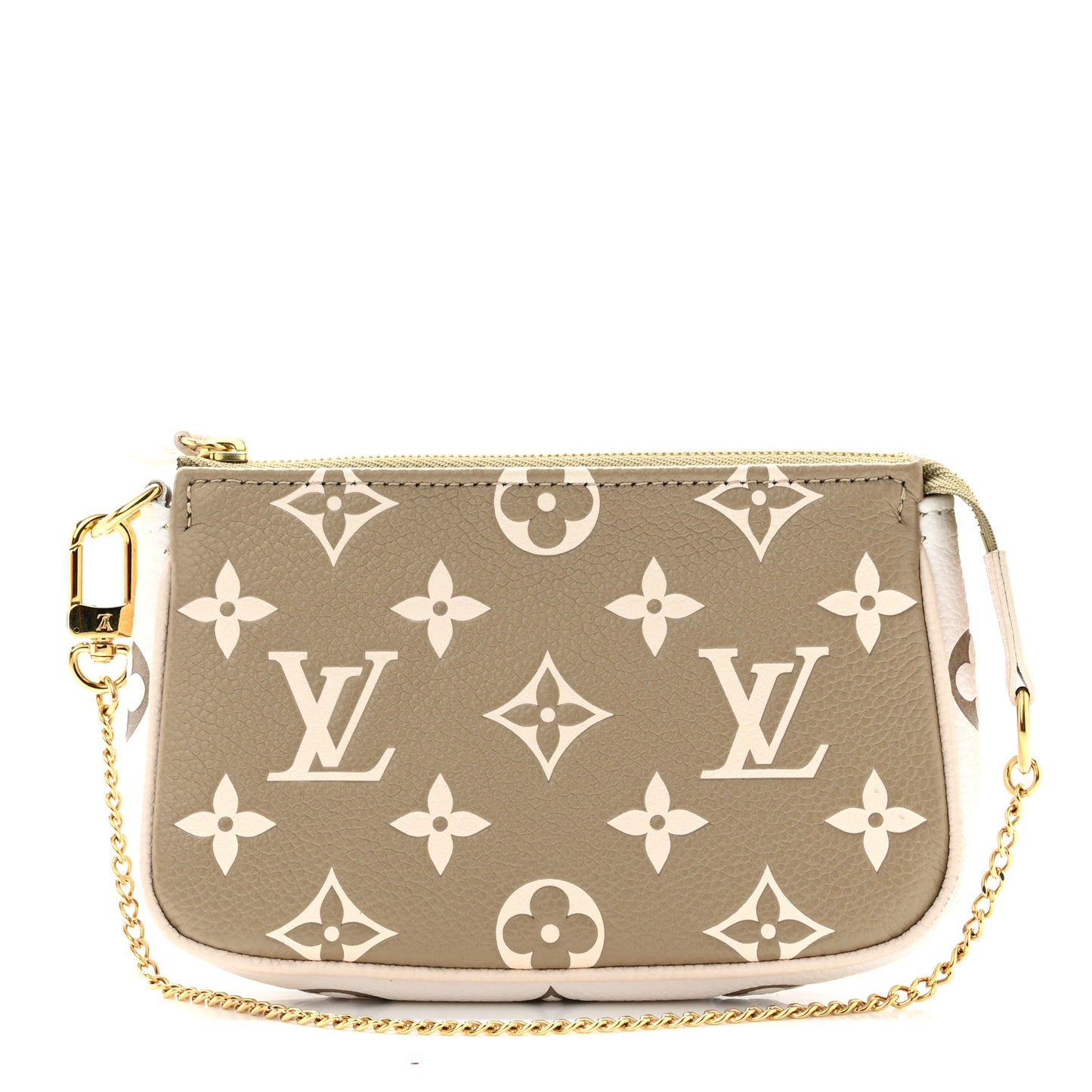 Empreinte Spring in the City Mini Pochette Accessories Kaki Beige Cream