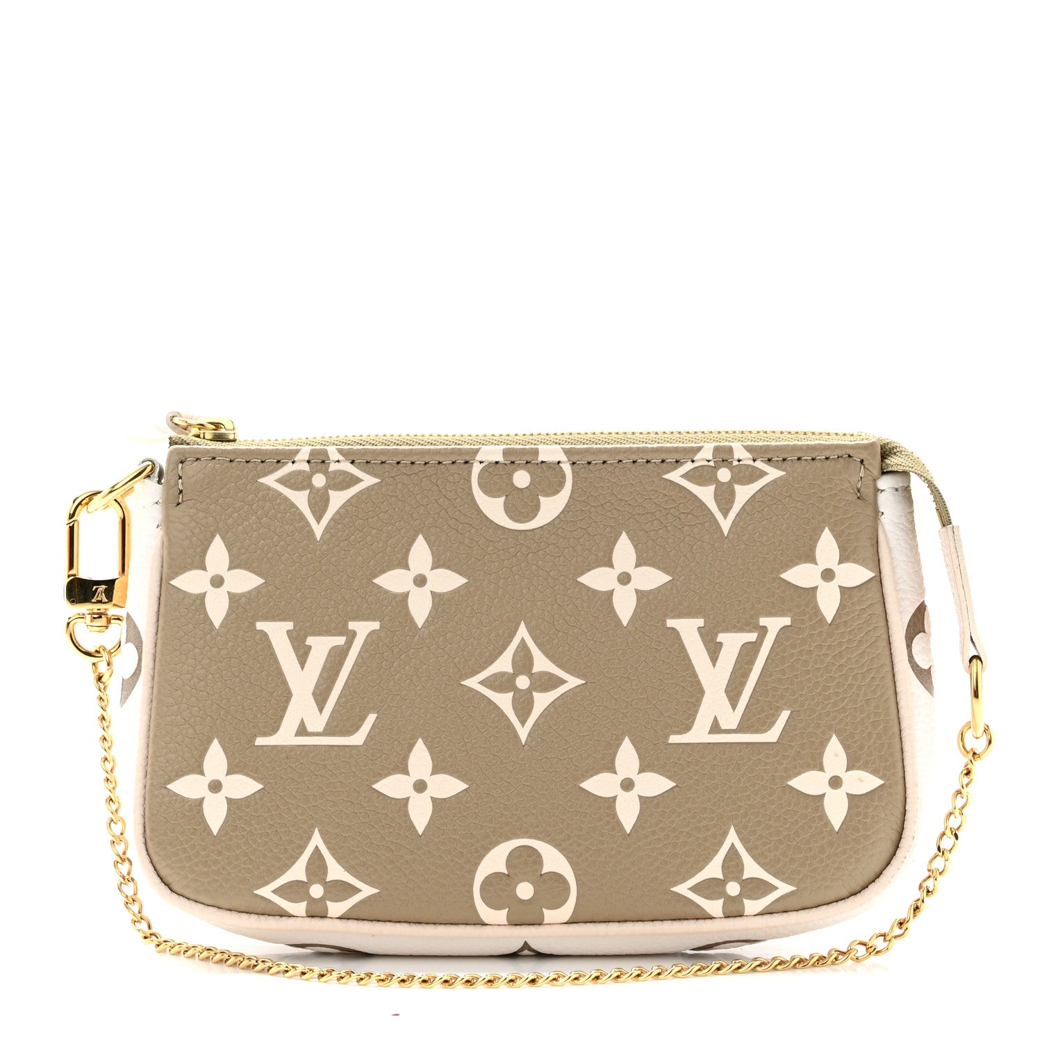 Louis Vuitton Empreinte Spring in the City Mini Pochette Accessories Kaki Beige Cream 1 of 7