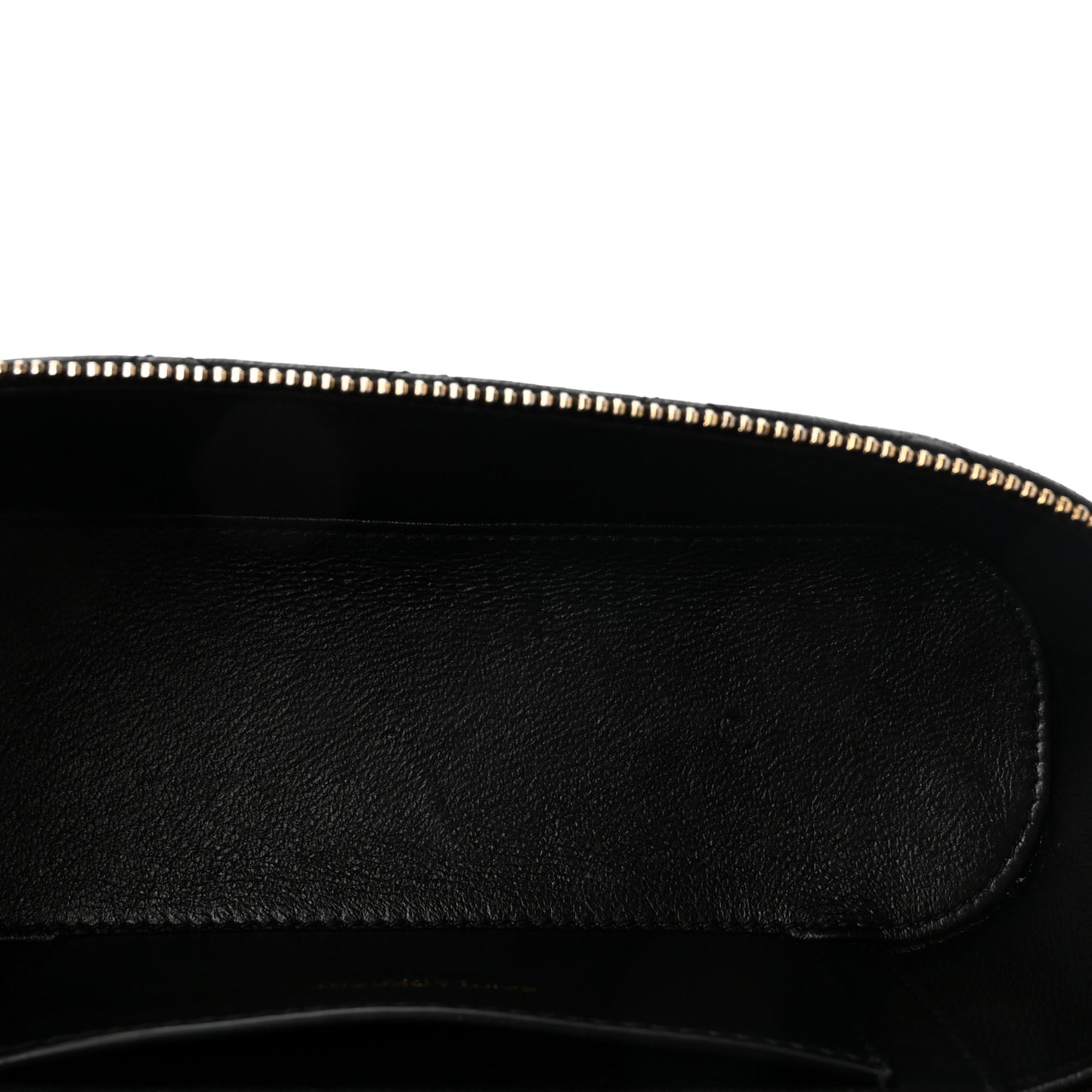 Lambskin Quilted Mini Gaby Vanity Case Black