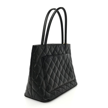 Chanel Caviar Quilted Medallion Tote Black 3 of 10