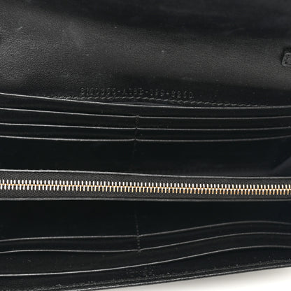 Fendi Vitello Cruise F is Fendi Continental Envelope Wallet on Chain Black 6 of 9
