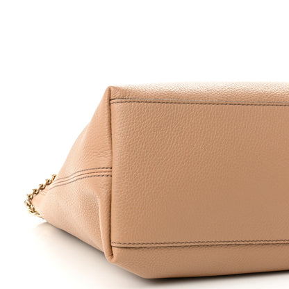 Gucci Pebbled Calfskin Medium Soho Chain Shoulder Bag Camelia 9 of 10