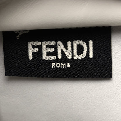 Fendi Vitello Dolce Scalloped Studded Mini 3Jours Tote White Ice Nuvola 6 of 18