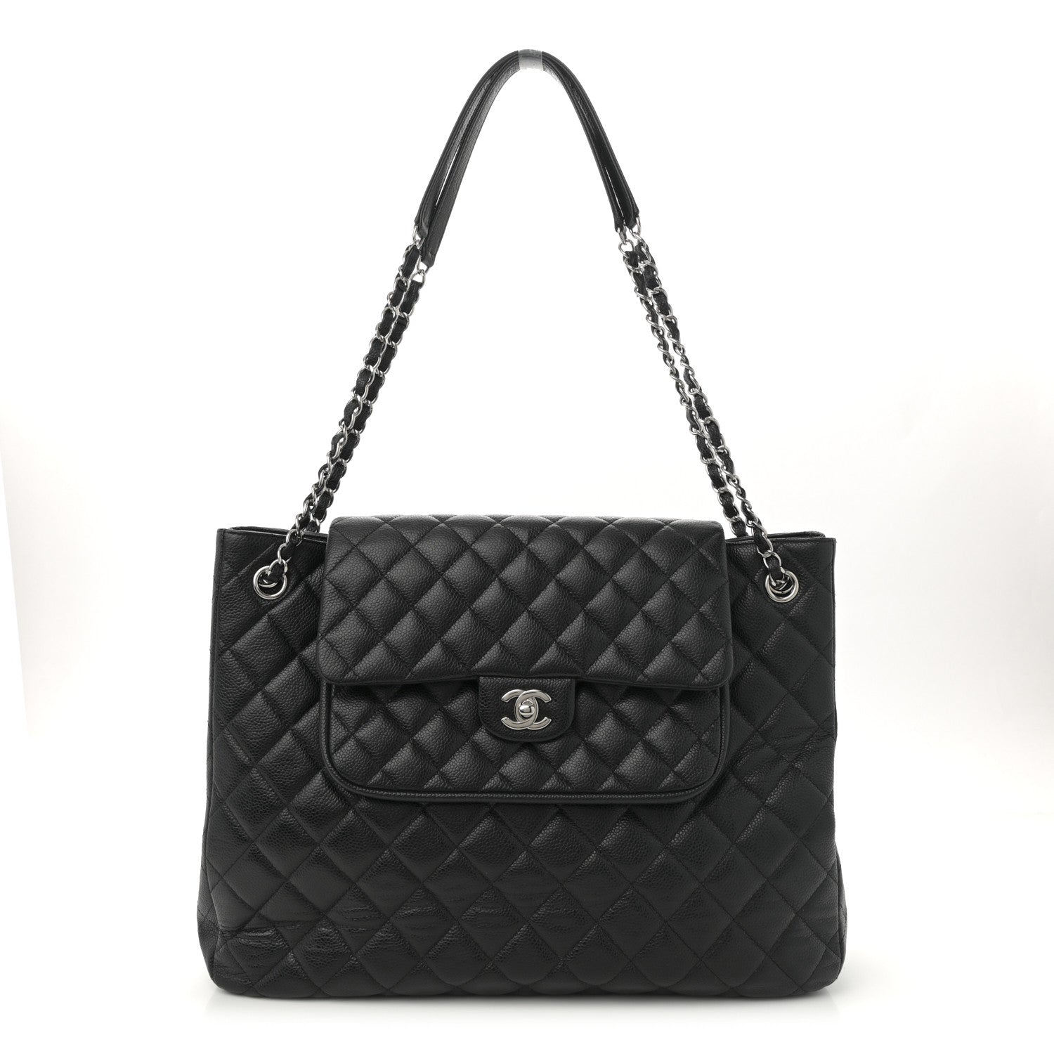 Chanel Caviar Quilted Flap Tote Black 1 of 11