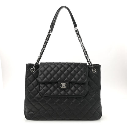 Chanel Caviar Quilted Flap Tote Black 1 of 11