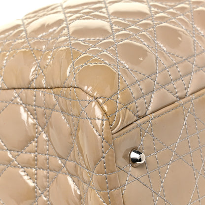 Christian Dior Patent Cannage Large Dior Soft Shopping Tote Beige 11 of 25