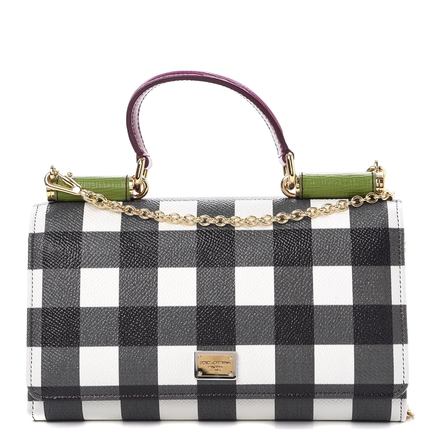 Dauphine Printed Wallet On Chain Multicolor