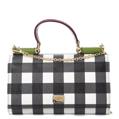 Dolce & Gabbana Dauphine Printed Wallet On Chain Multicolor 1 of 8