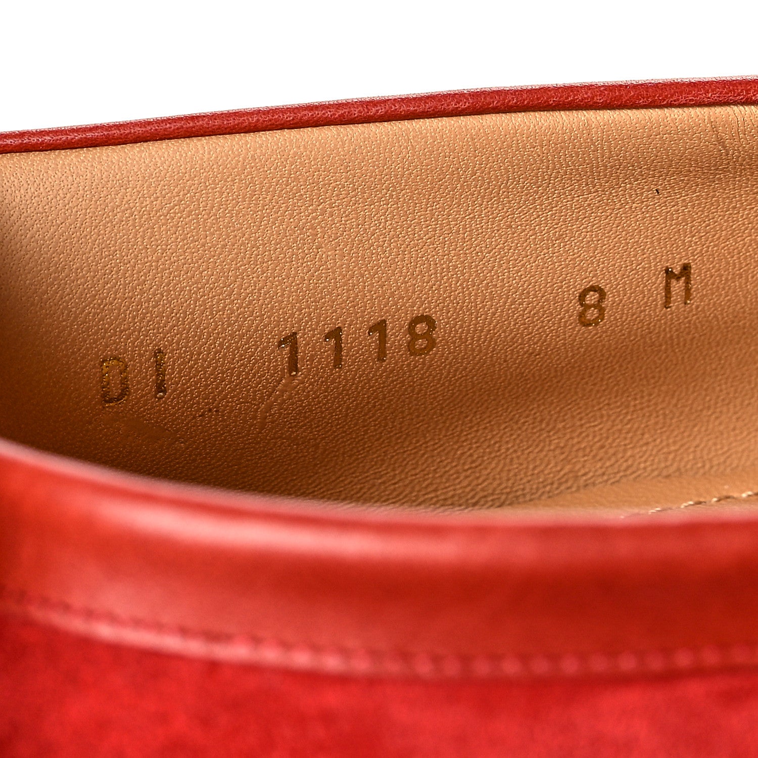 Louis Vuitton Suede Germain Loafer 8 Red 8 of 8