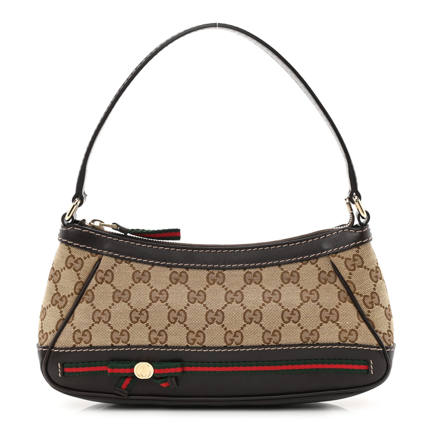 Gucci Monogram Small Mayfair Shoulder Bag Dark Brown 1 of 10