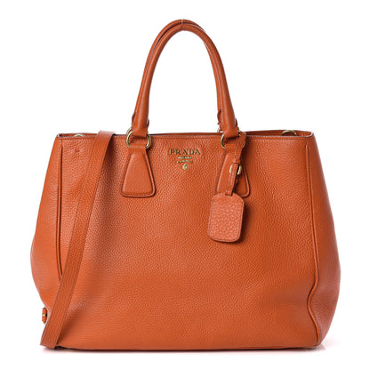 Prada Vitello Daino Tote Papaya 1 of 11