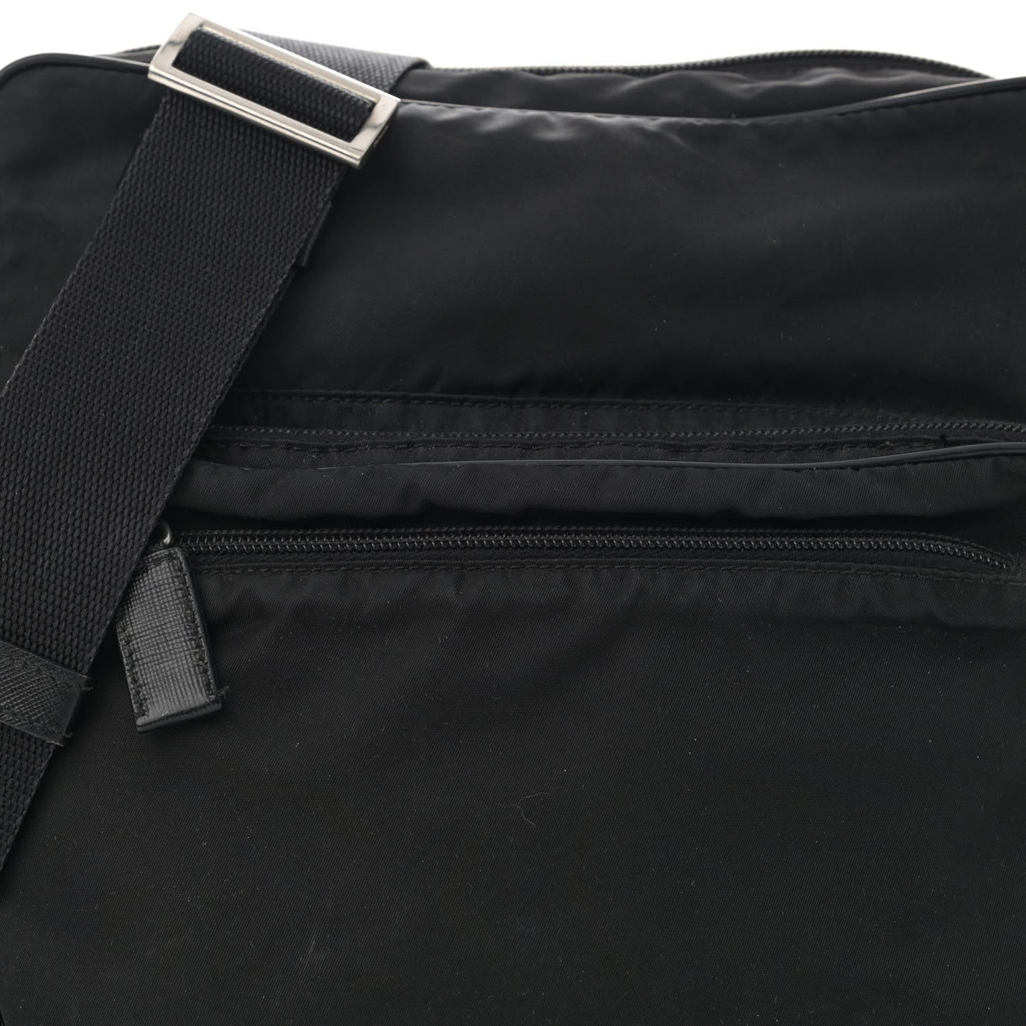Tessuto Nylon Crossbody Bag Black