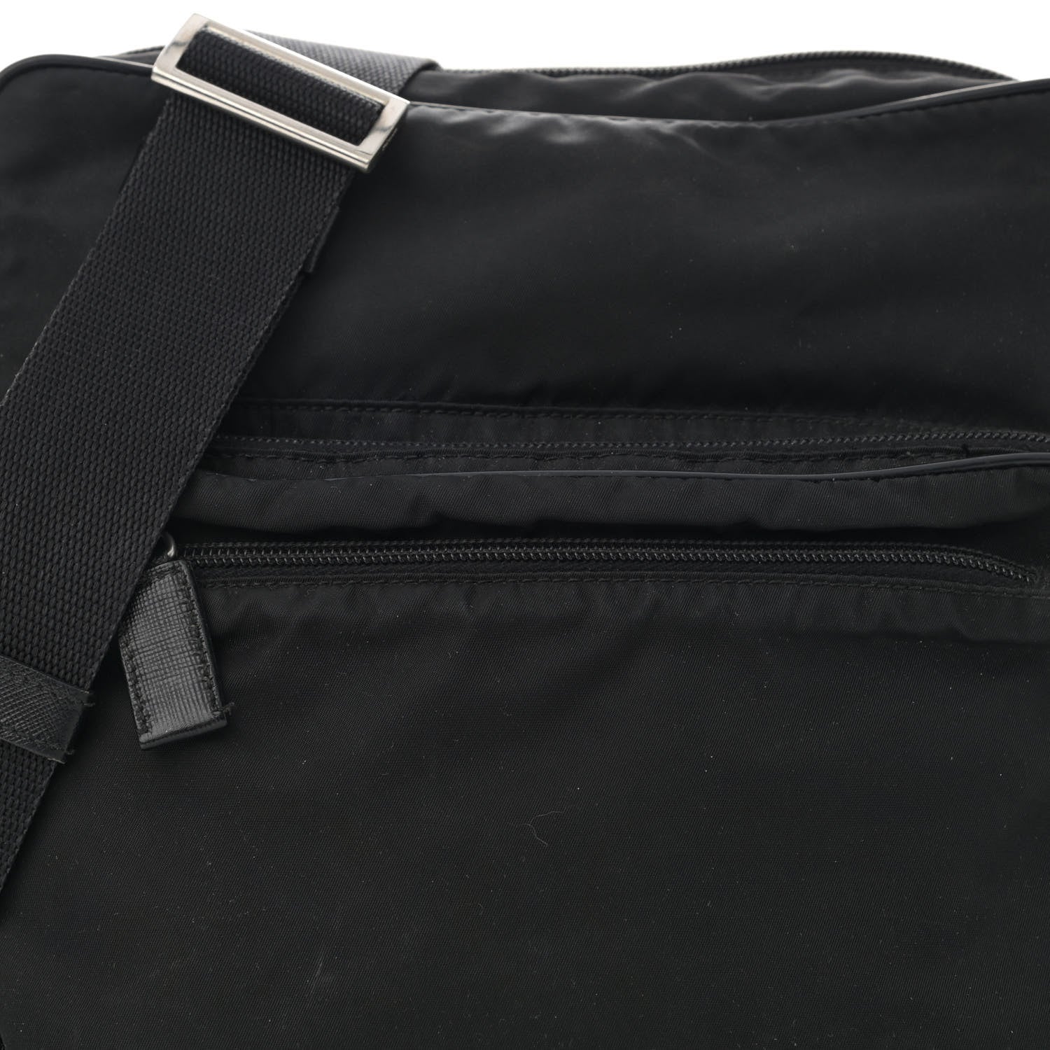 Prada Tessuto Nylon Crossbody Bag Black 7 of 12