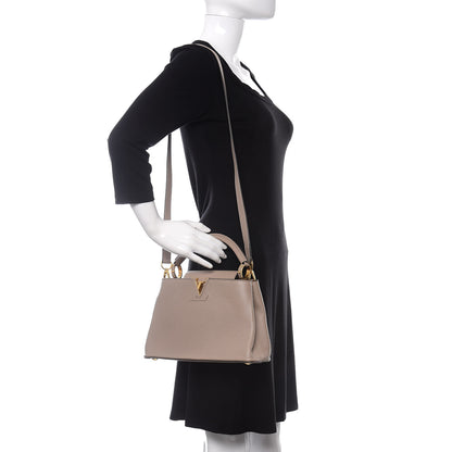 Louis Vuitton Taurillon Capucines BB Galet 2 of 9