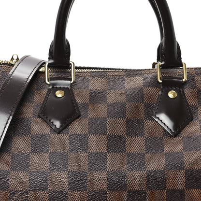 Louis Vuitton Damier Ebene Speedy Bandouliere 25 8 of 12