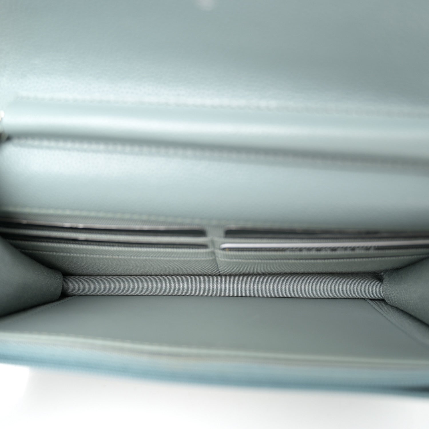 Chanel Caviar Quilted Wallet on Chain WOC Light Blue 5 of 11
