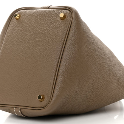 Hermes Taurillon Clemence Picotin Lock 18 PM Etoupe 10 of 10