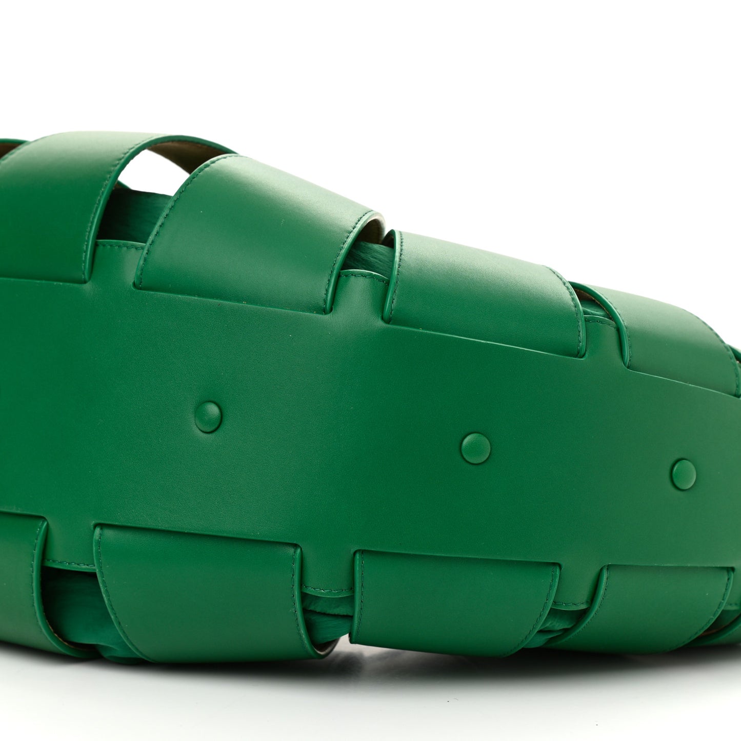 French Calfskin Shell Bag Racing Green
