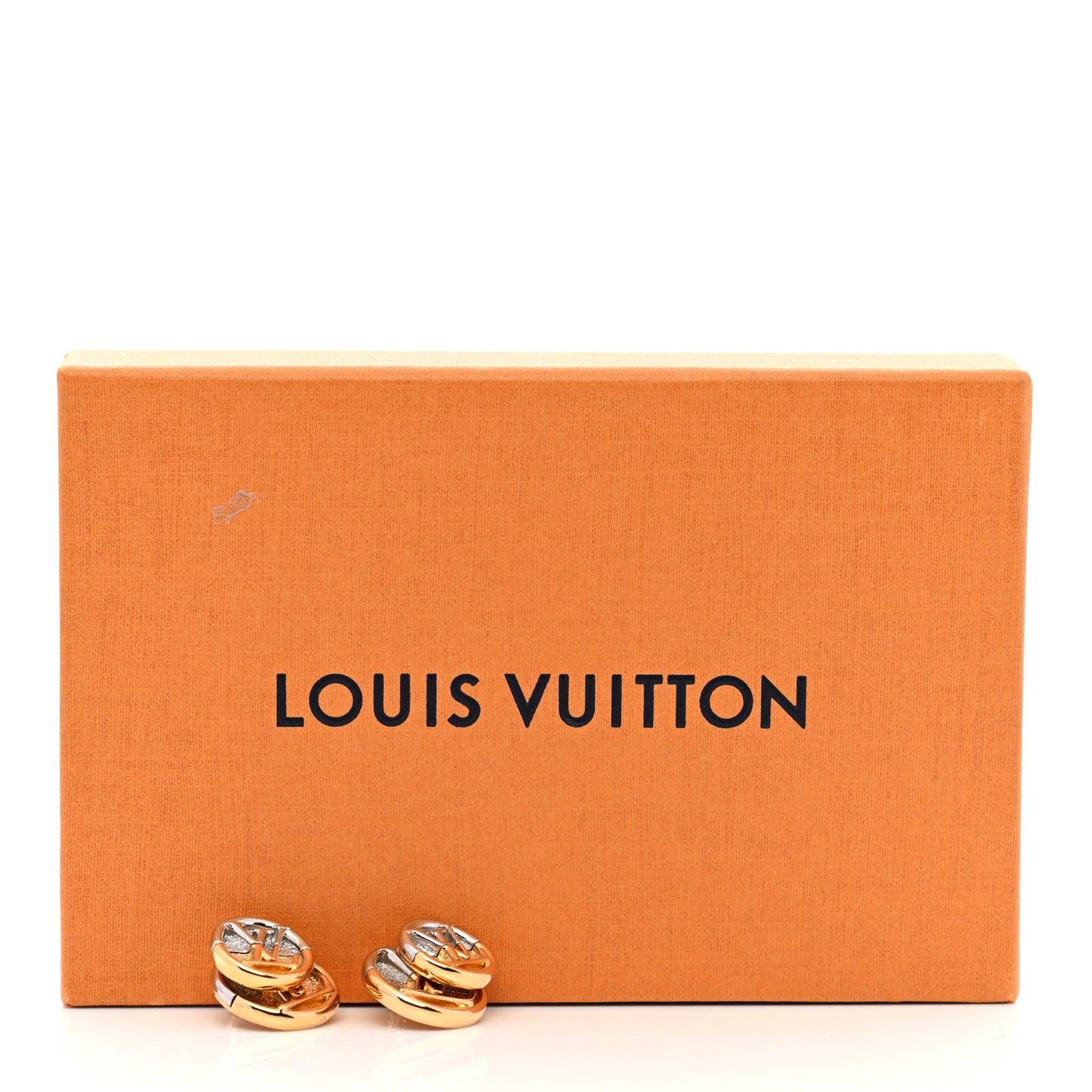 Metal LV Two Tone Earrings