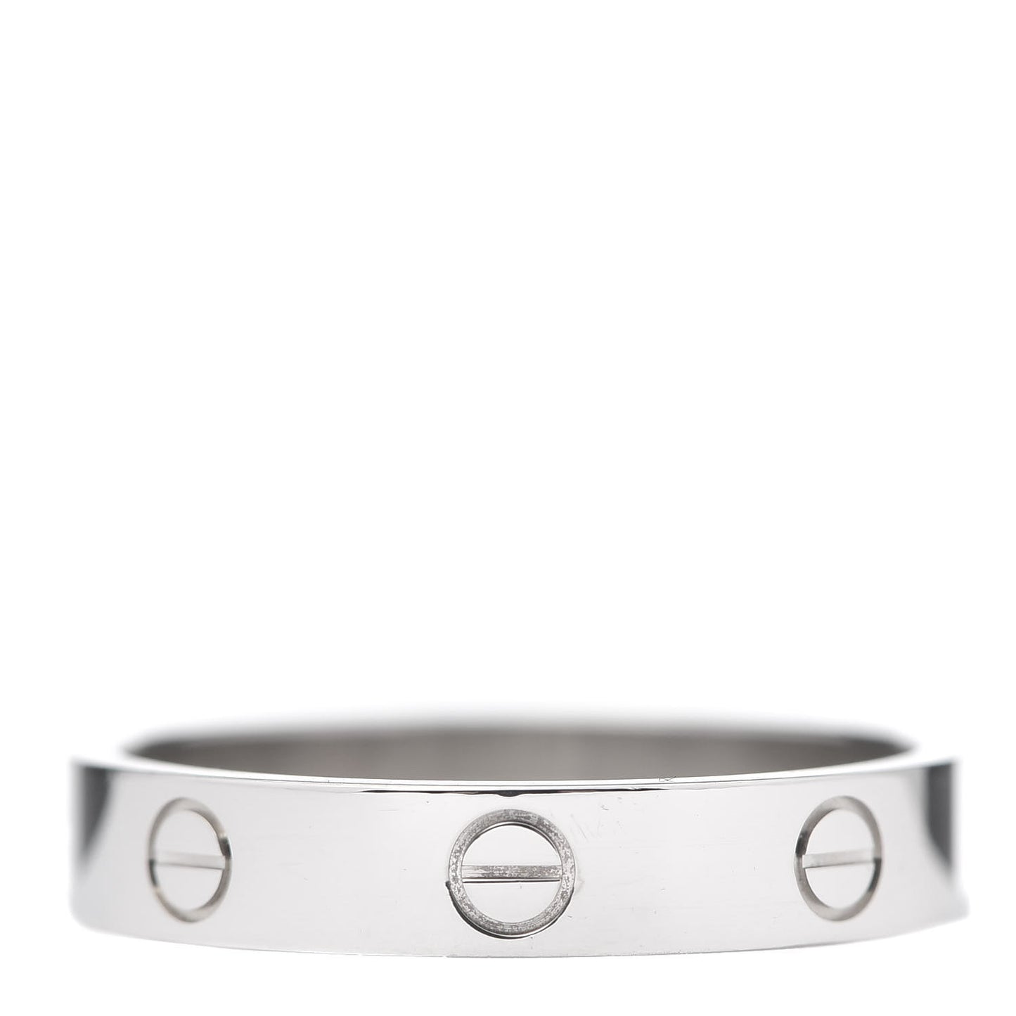18K White Gold 3.5mm LOVE Wedding Band Ring 59 8.75