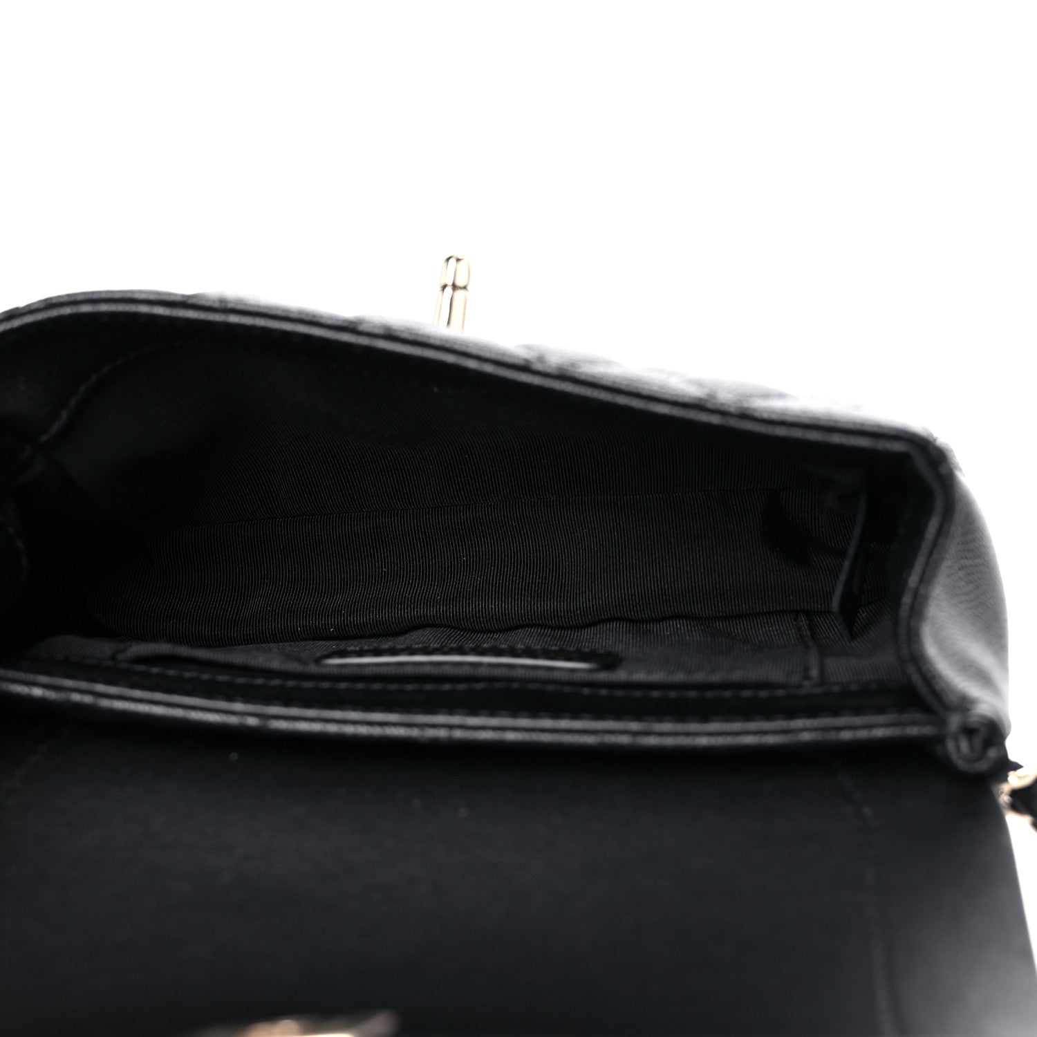 Chanel Calfskin Flap Chain Waist Bag Black 5 of 11