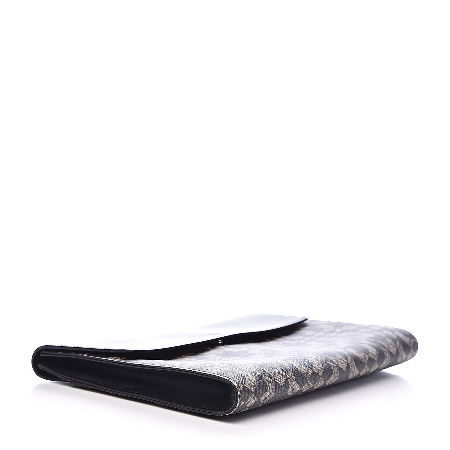 GG Supreme Monogram Caleido Print Clutch Black