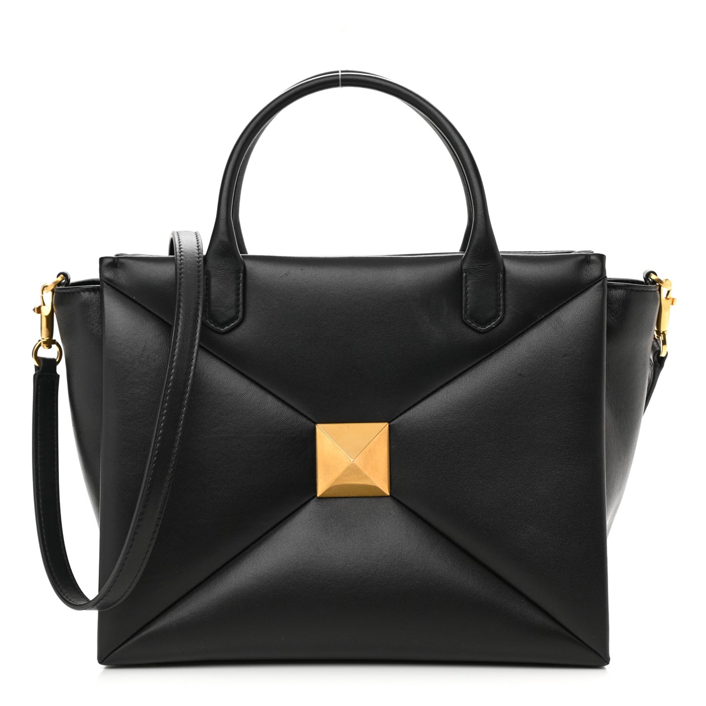 Nappa Medium One Stud Handbag Black