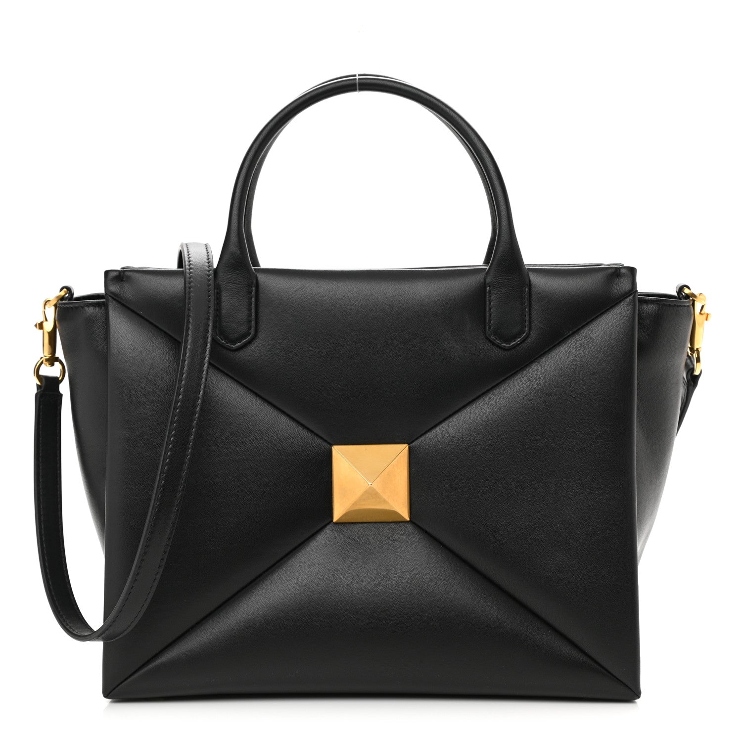 Valentino Garavani Nappa Medium One Stud Handbag Black 1 of 9