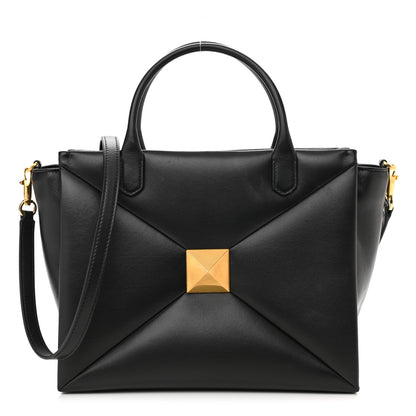 Valentino Garavani Nappa Medium One Stud Handbag Black 1 of 9