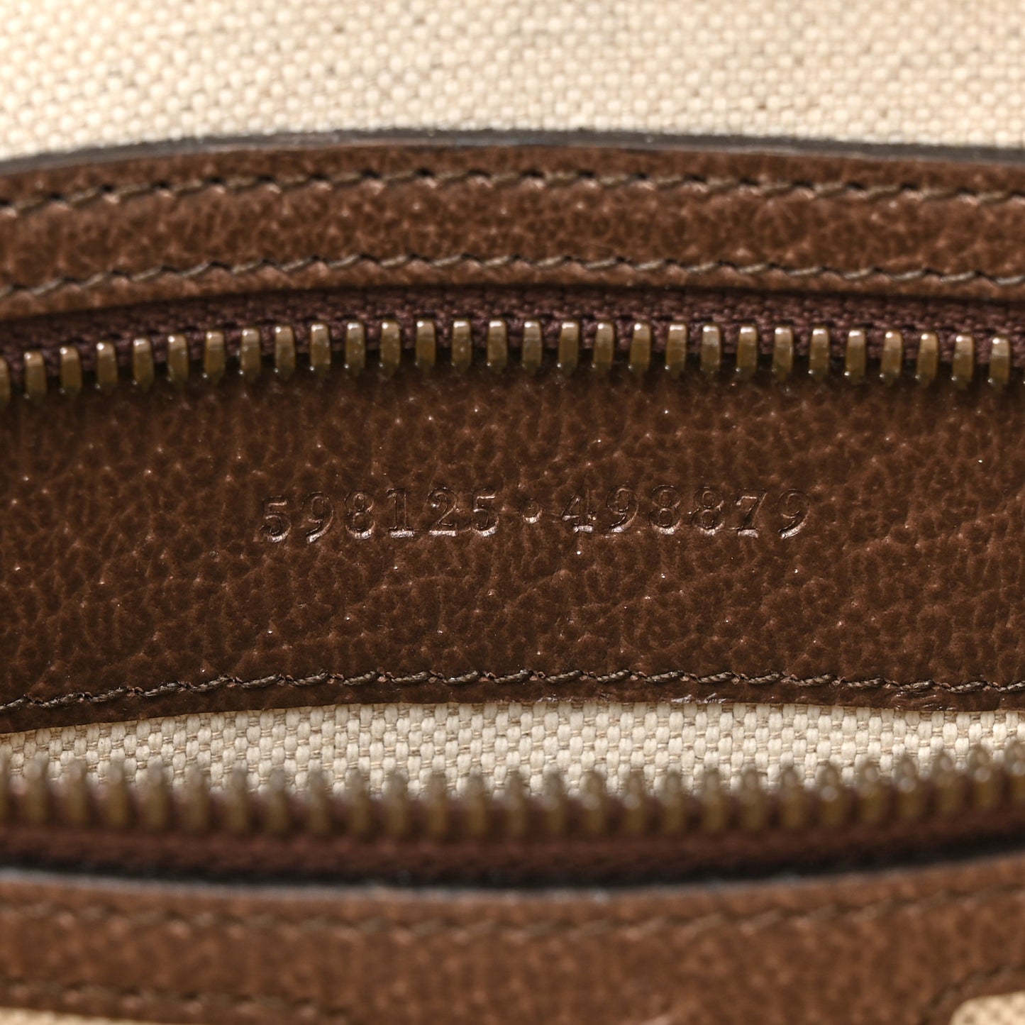 GG Supreme Monogram Web Small Ophidia Half Moon Hobo Brown