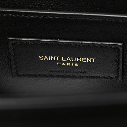 Saint Laurent Grain de Poudre Medium Classic Monogram Cassandra Top Handle Black 7 of 11