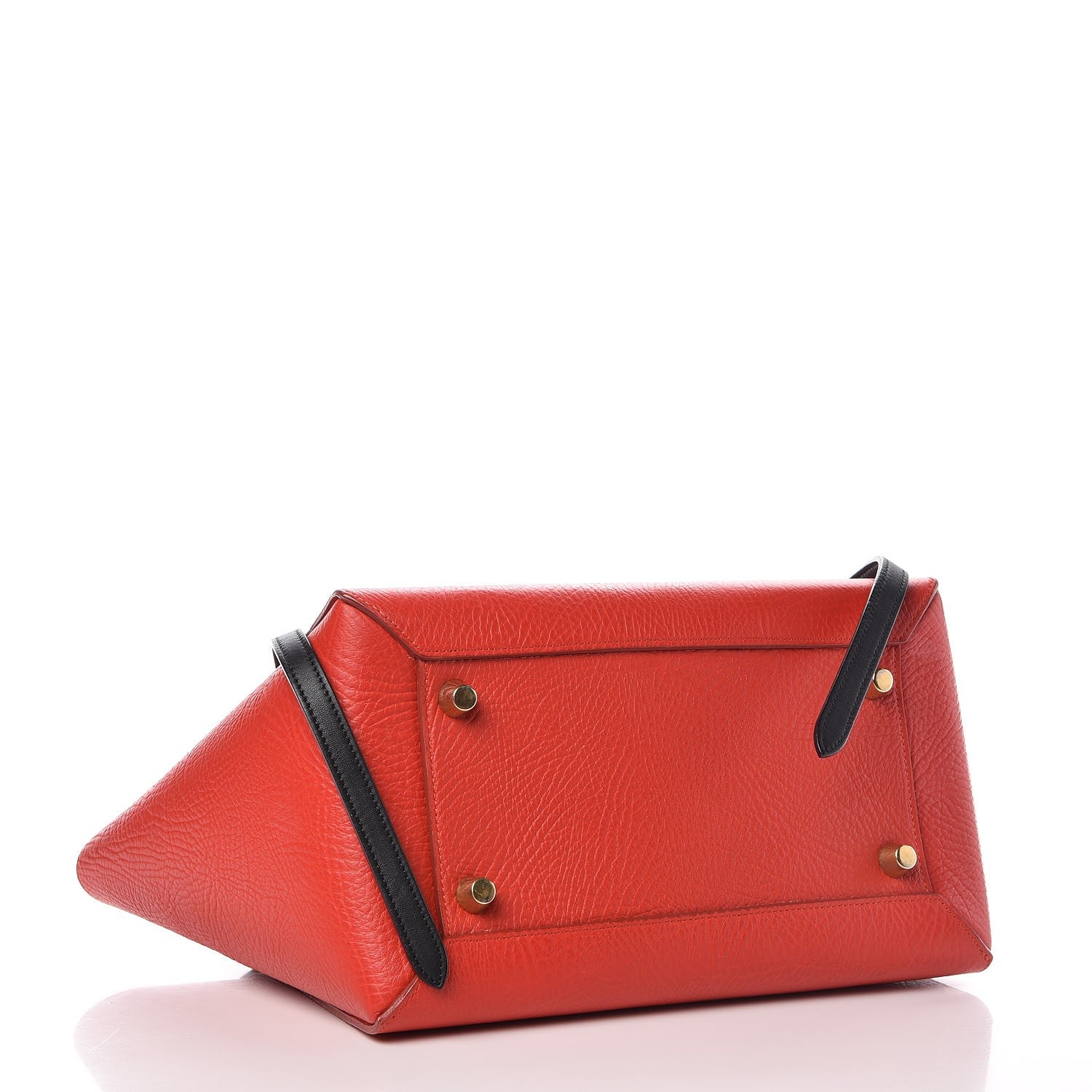 Celine Elephant Calfskin Mini Tri-Color Belt Bag Vermillion 4 of 10