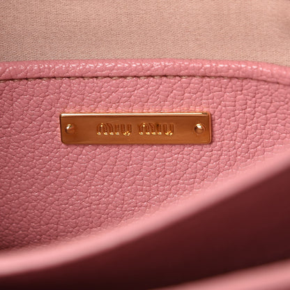 Miu Miu Goatskin Madras Shopping Tote Rosa Gemma 7 of 18