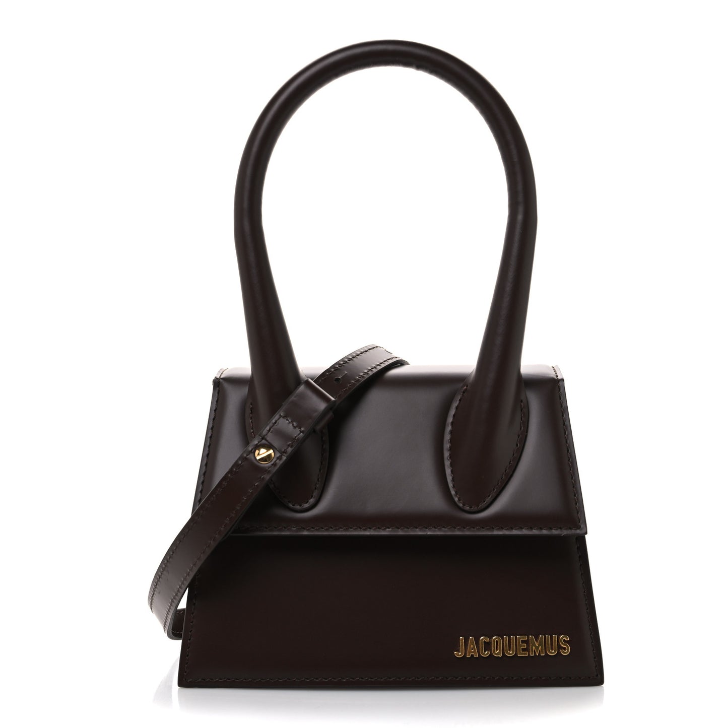 Smooth Calfskin Le Chiquito Moyen Dark Brown