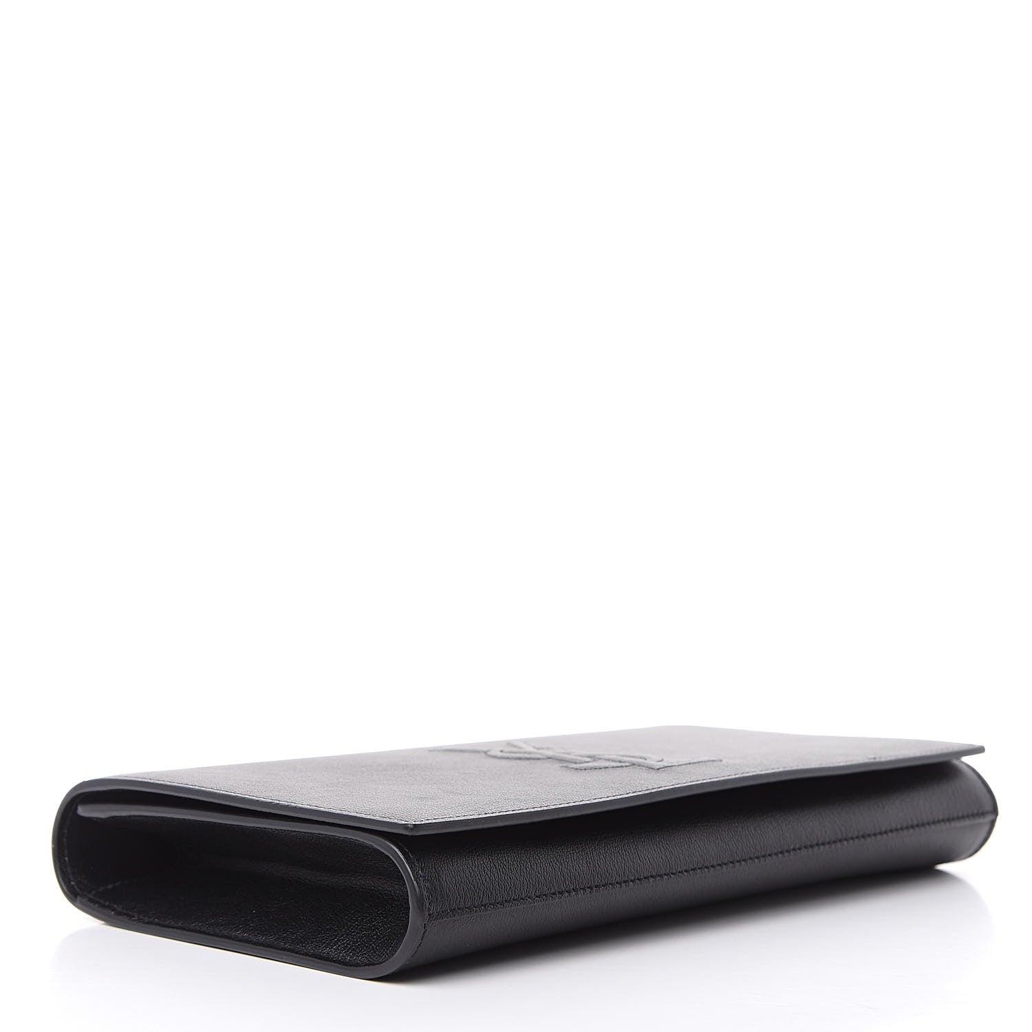 Saint Laurent Goatskin Large Belle De Jour Clutch Black 4 of 9