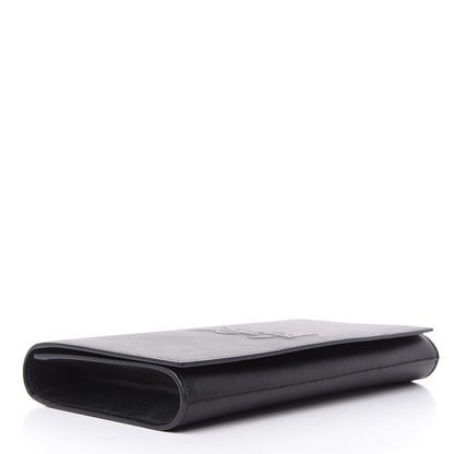 Saint Laurent Goatskin Large Belle De Jour Clutch Black 4 of 9