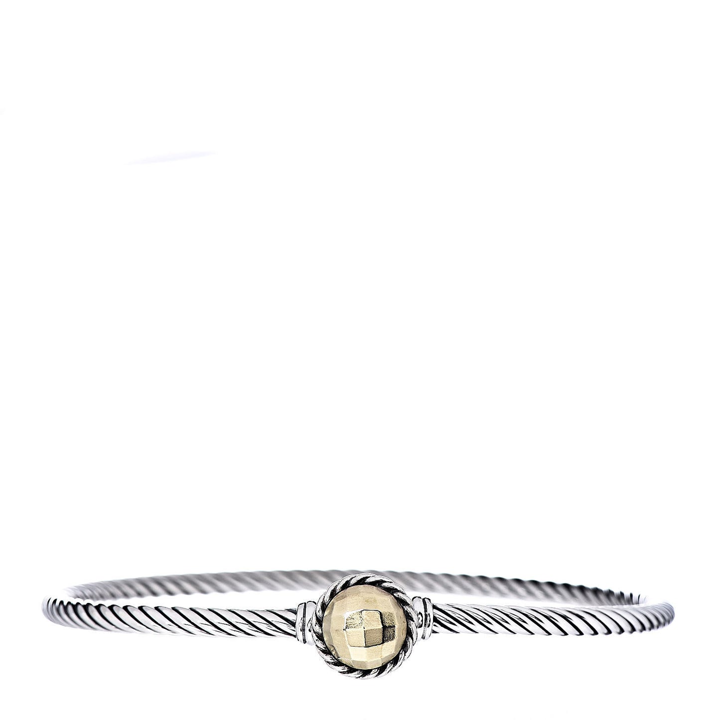Sterling Silver 18K Yellow Gold 3mm Chatelaine Bracelet