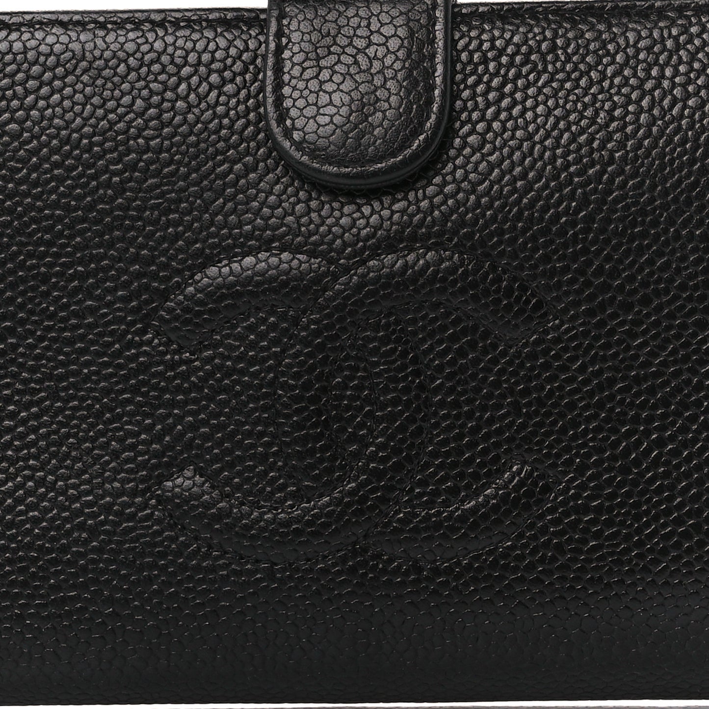Caviar Timeless CC French Wallet Black