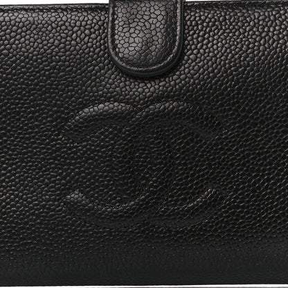 Chanel Caviar Timeless CC French Wallet Black 12 of 14